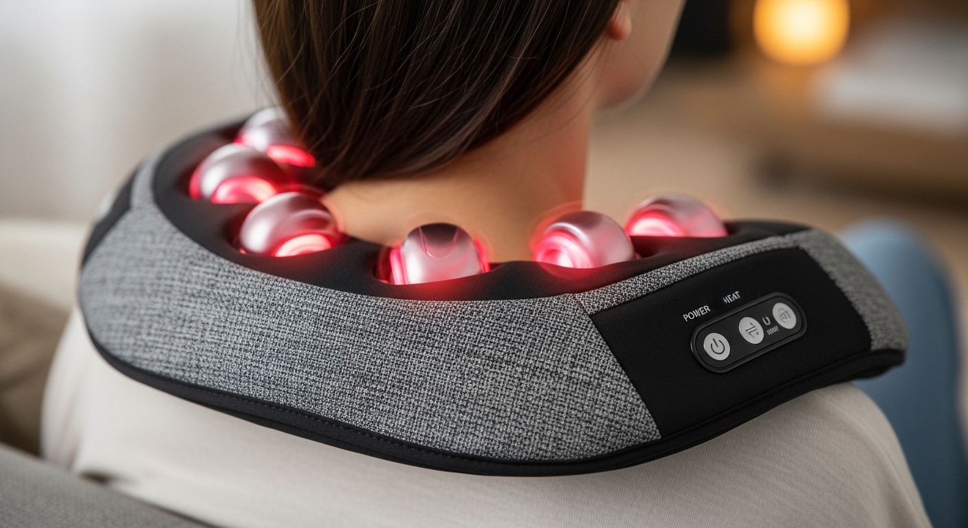 Best Shiatsu Neck & Shoulder Massager with Heat — Real “Knot Relief,” Comfort Fit, and No Awkward Strap Setup
